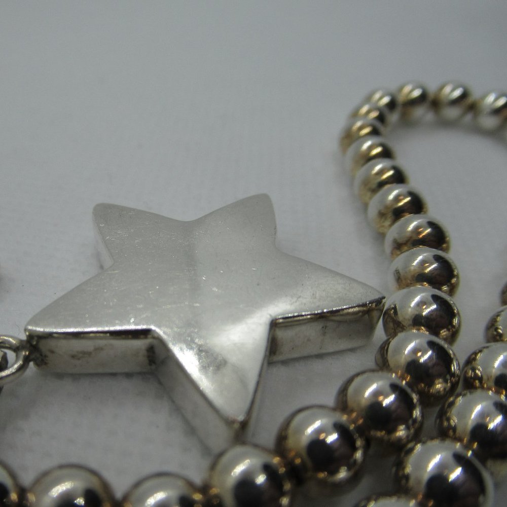 925 Sterling Silver Beaded Necklace & Bracelet